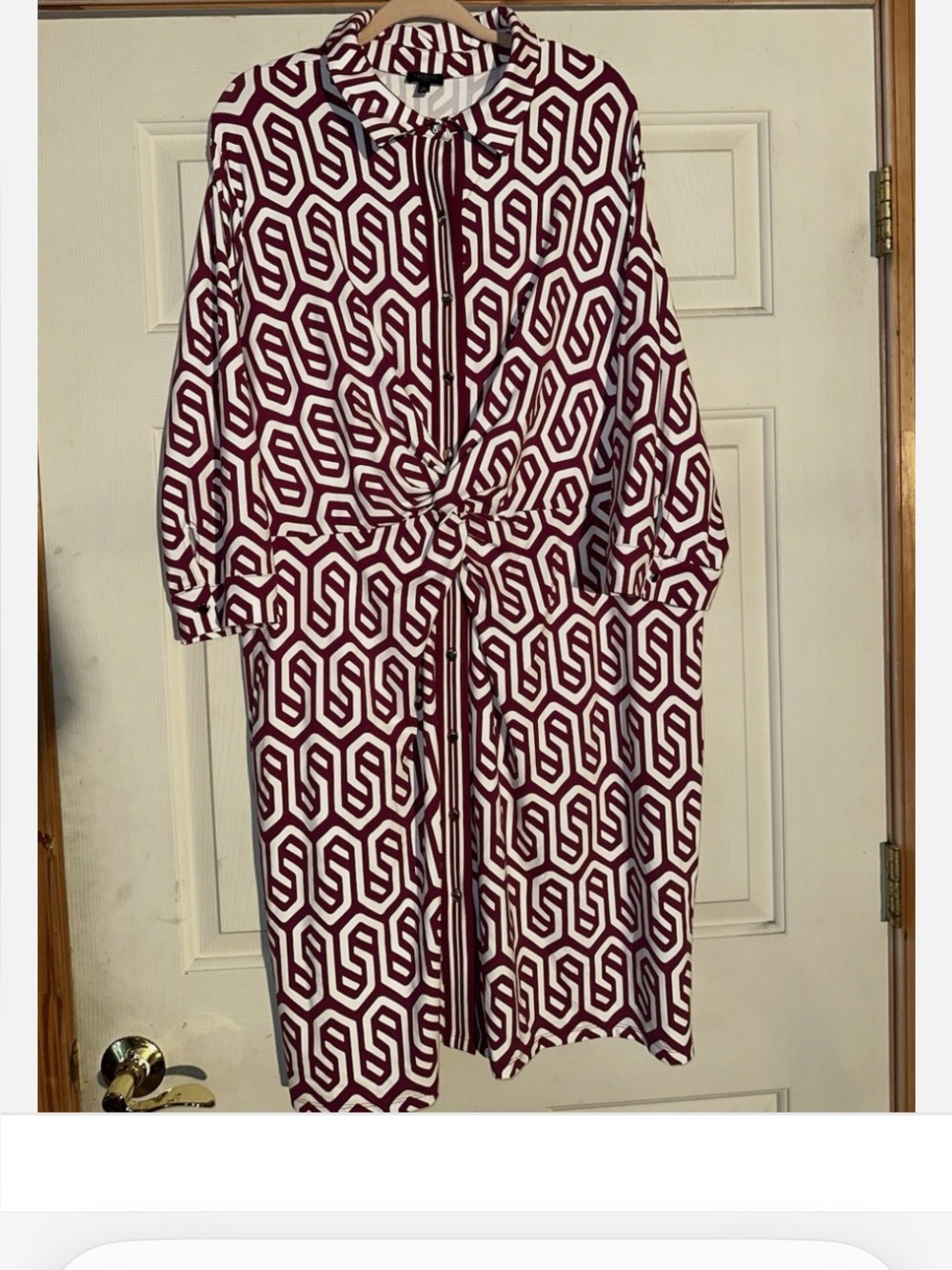 Talbots geometric dress 3X